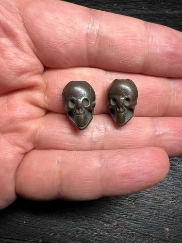 Tibetan copper citipati skull - copper,