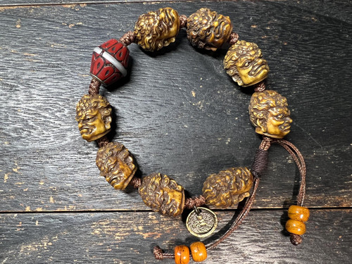 Tibetan yak bone mahakala - yak,