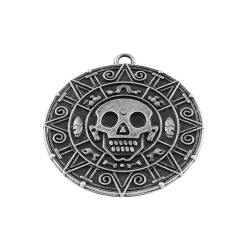 Tibetan silver skull - tibetan,