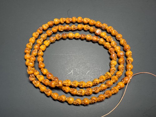 Yak bone skull mala - yak, mala,