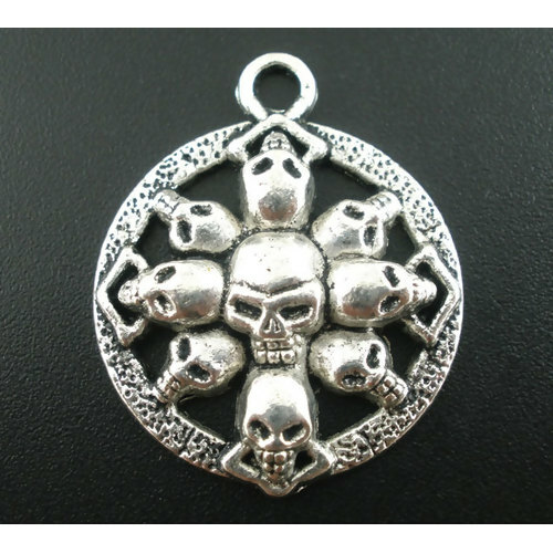 Tibetan silver circle - silver, of