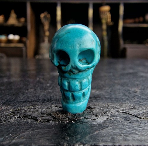 Tibetan turquoise amulet - tibetan,