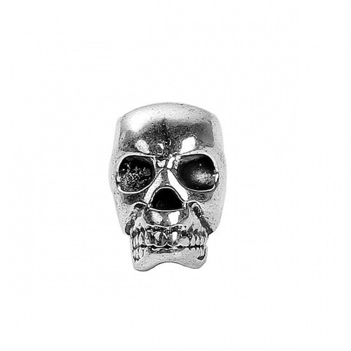 Tibetan silver skull shape - tibetan,