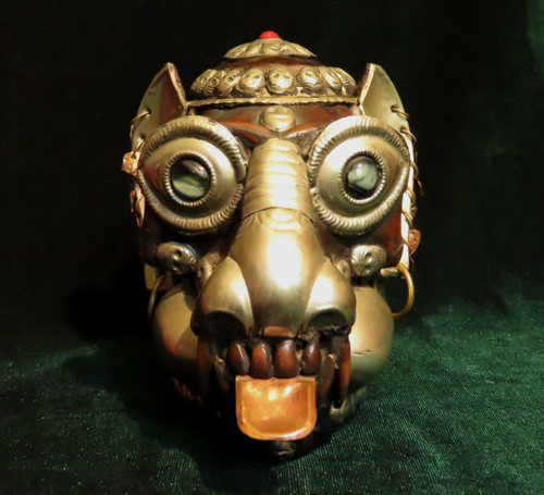 Antique tibetan kapala a - tibetan,
