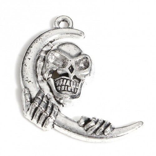 Tibetan silver charms - tibetan,