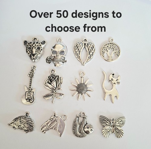 Tibetan silver charms - 10,