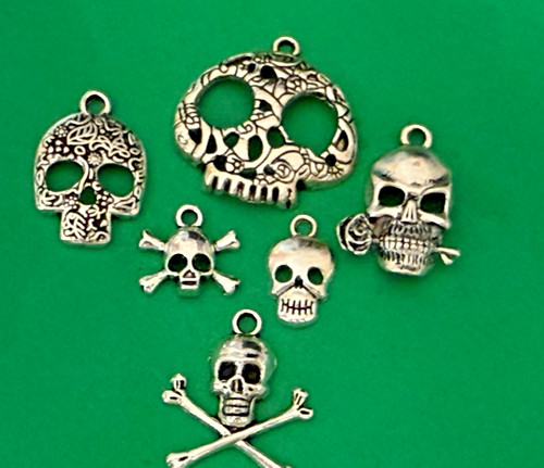 Tibetan alloy halloween charms - tibetan,