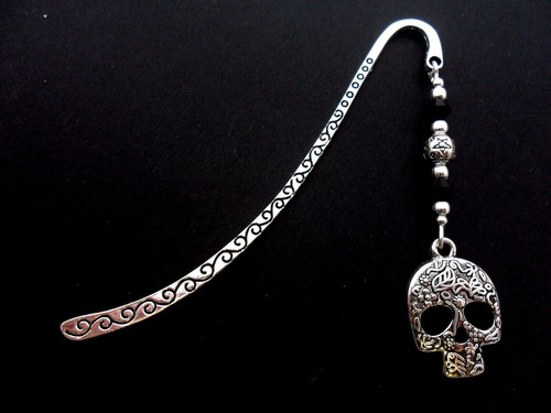Tibetan silver skull - silver,